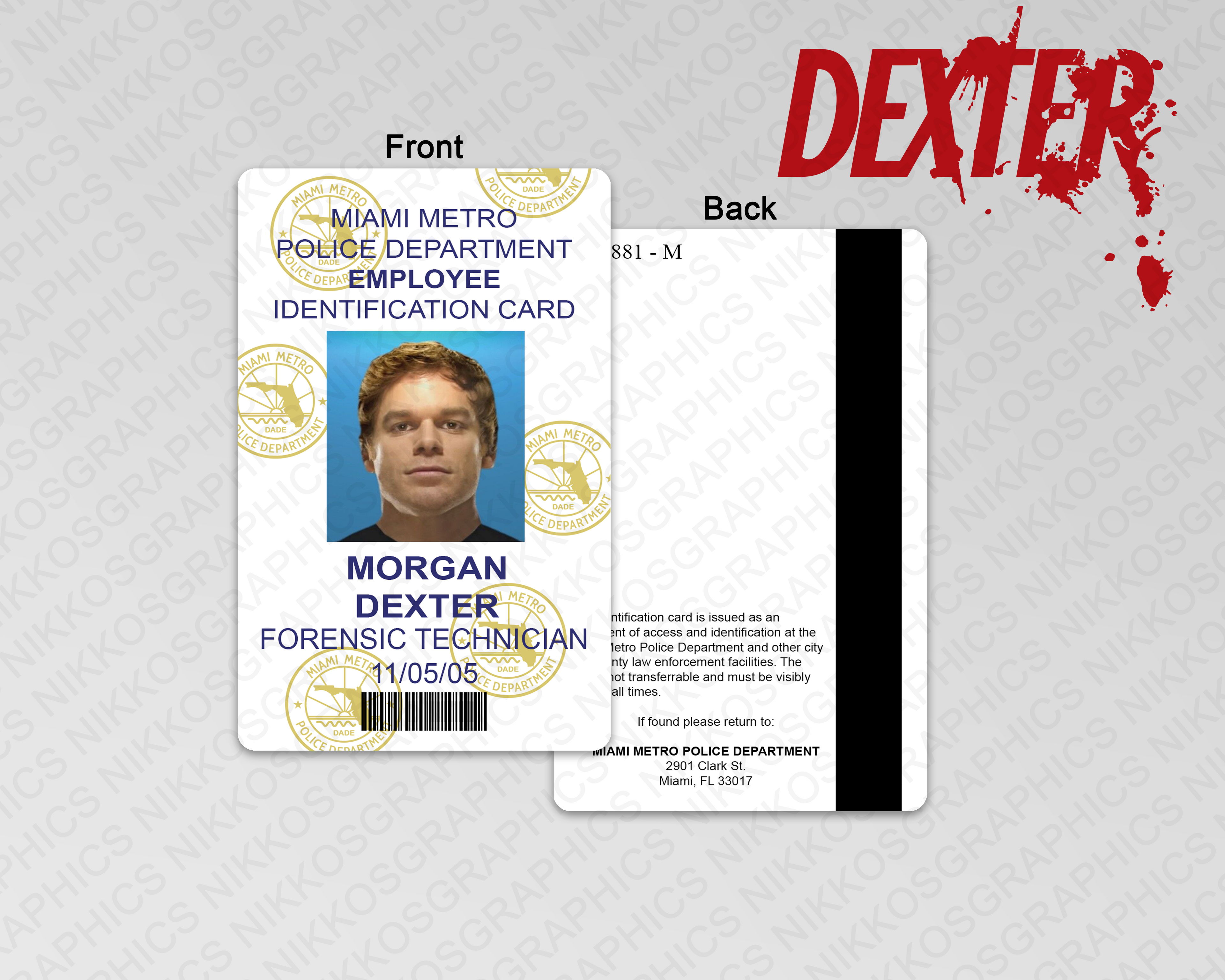 Dexter ID Badge | 100% Screen Accurate