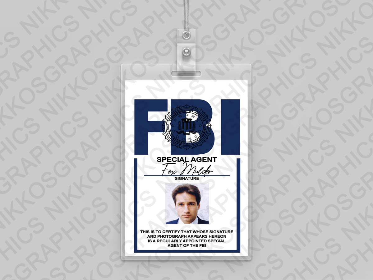 X-Files Replica ID Card - Fox Mulder / Dana Scully