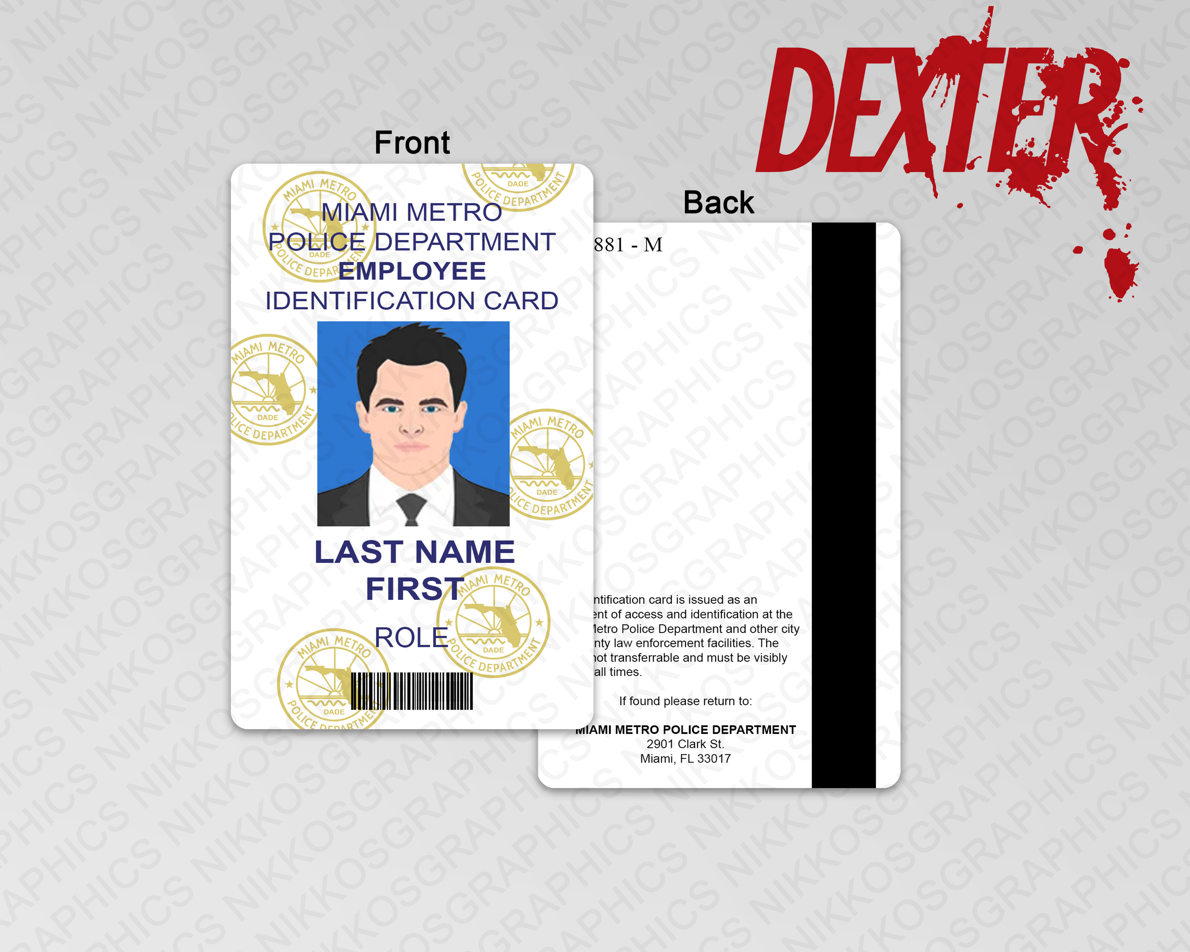 Dexter ID Badge | 100% Screen Accurate