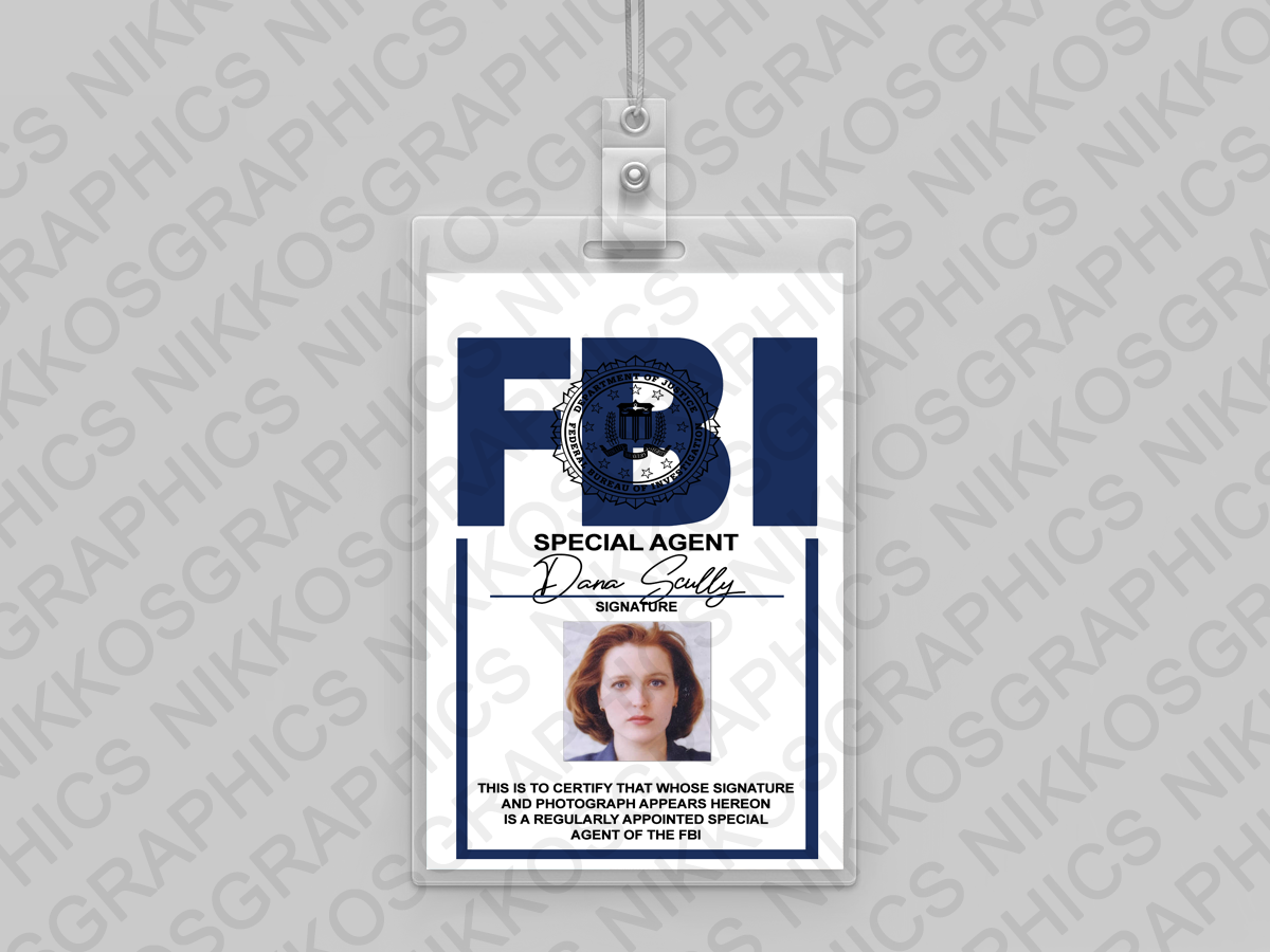 X-Files Replica ID Card - Fox Mulder / Dana Scully