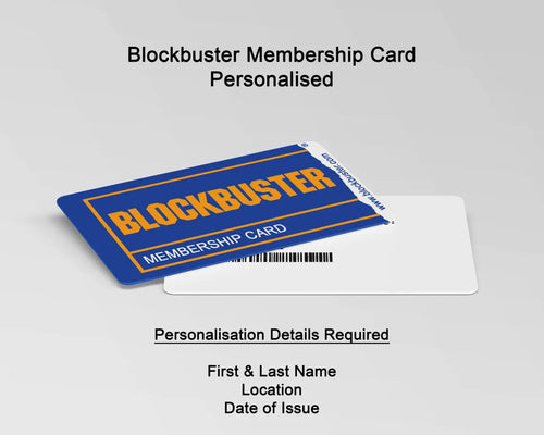 Blockbuster Membership Card | Reproduction