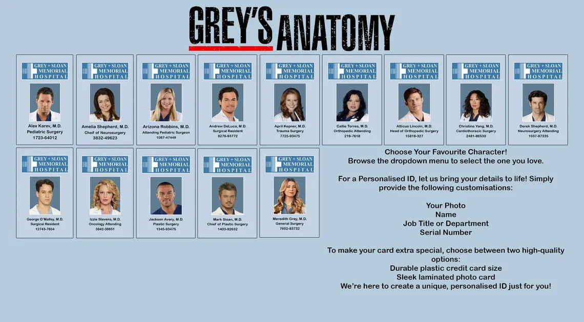 Grey's Anatomy ID Badge