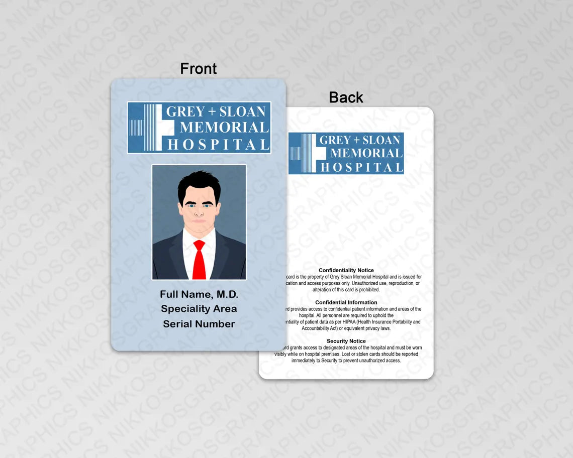 Grey's Anatomy ID Badge