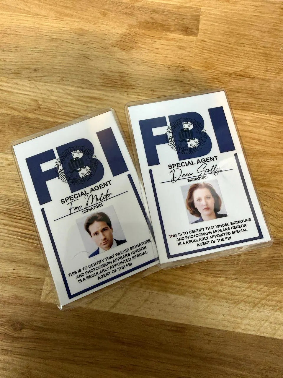 X-Files Replica ID Card - Fox Mulder / Dana Scully